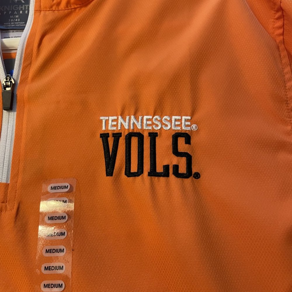 Tennessee Volunteers Vols Knights Apparel Jacket Men's Orange/White NWT Medium - Picture 4 of 7